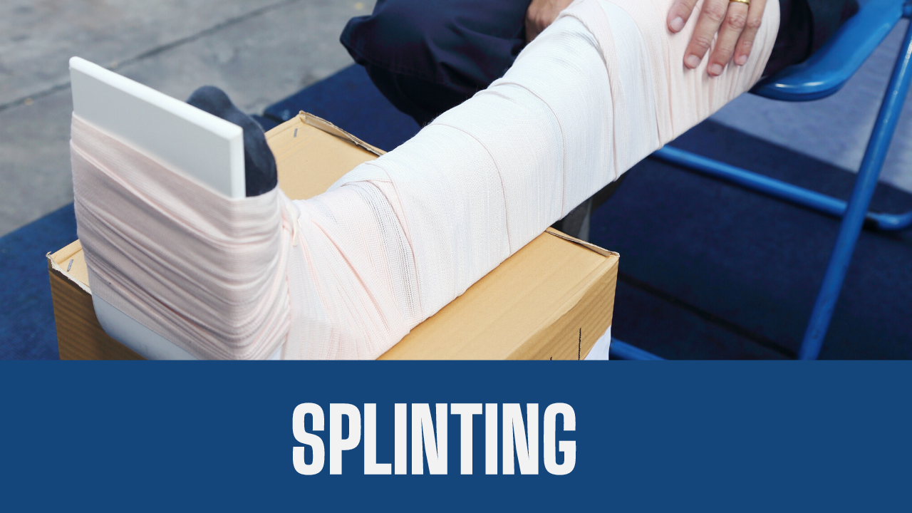 Splinting First Aid Providing Stability and Support in Emergency